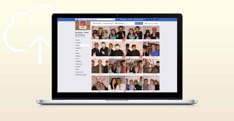 Location photomaton avec partage sur Facebook